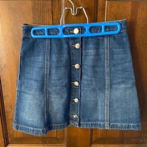 H&M A-line denim skirt. Size 4